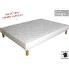 PROMO MATELAS Sommier tapissier cuvette à ressorts 90 x 190 + jeu de 4 pieds offerts: