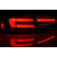 Paire de feux arriere Audi A4 B8 12-15 berline FULL LED rouge fume