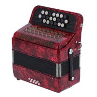 Dioche accordéon 22 touches 8 basses Accordéon 22 Touches, 22 Touches 8 Basses Accordéon Accordéon instruments concertina Rouge