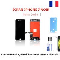 ECRAN LCD COMPATIBLE IPHONE 7 NOIR VITRE TACTILE ASSEMBLÉE