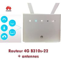 ®cBOX  B310s-22 B310 Box 4G LTE 150 mbit/s RJ45 Gigabit RJ11 débloqué + 2 antennes