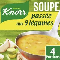 KNORR - Soupe Passée Aux 9 Légumes 105G - Lot De 4