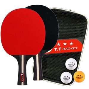 RAQUETTE TENNIS DE T. Raquette de tennis de table avec sac,2 raquettes e