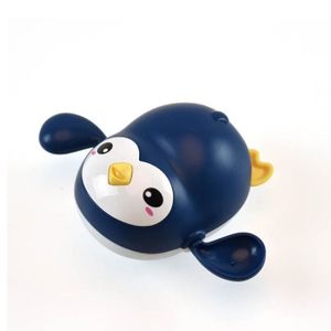 JOUET DE BAIN Pingouin bleu - Jouet de douche de bébé pour enfants, animal de dessin animé mignon, EcolpenClassic, jouet d'