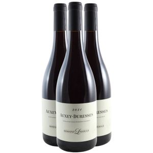 VIN ROUGE Auxey-Duresses Rouge 2021 - Lot de 3x75cl - Domaine Lafouge - Vin AOC Rouge de Bourgogne - Cépage Pinot Noir
