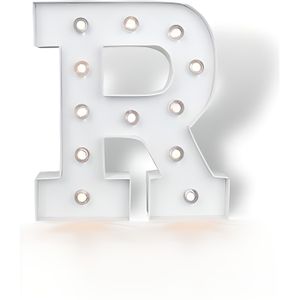 HopeU5® Lettres LED décoratives en plastique blanc C