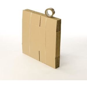 CAISSE DEMENAGEMENT Kit 10 cartons déménagement à livres avec 1 roulea