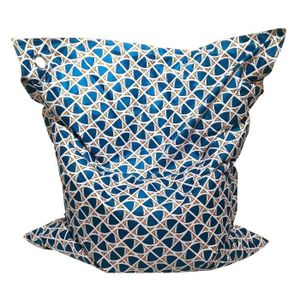 Maxi Coussin imprimé DJIBOUTI 110x130cm - Bleu