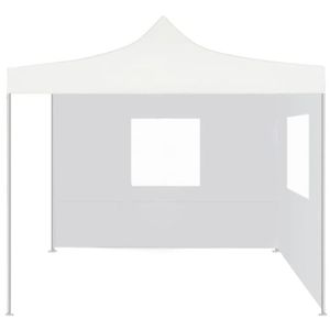 TONNELLE - BARNUM FASHTROOM Tente de réception pliable avec 2 parois 2x2 m Acier Blanc 111607