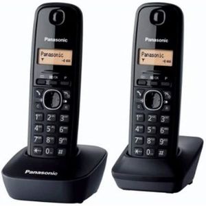 Téléphone fixe Téléphone sans fil DECT PANASONIC KX-TG1612FRH Noi