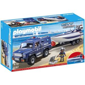 UNIVERS MINIATURE Playmobil 5187. City Action. Camion de police avec