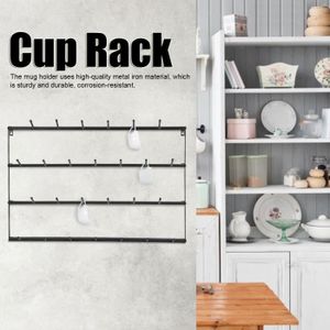 IIKA Porte-Verres à Suspendu 4 Rails Porte Tasses Suspendu en Metal pour Verre à Vin Tasse a Cafe pour 8-12 Verres IIKA Porte-Verres à Suspendu 4 Rails Porte Tasses Suspendu en Metal pour Verre à Vin Tasse a Cafe pour 8-12 Verres