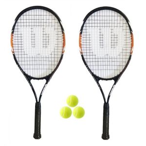 RAQUETTE DE TENNIS 2 x Wilson Matchpoint XL Raquettes de tennis + 3ba