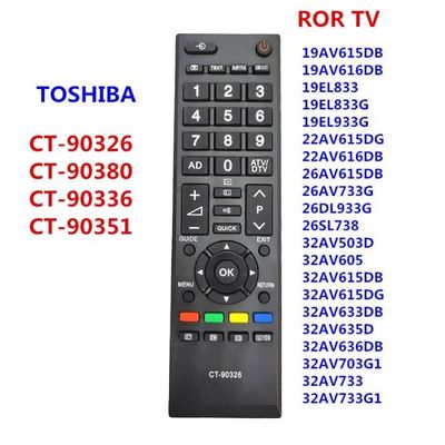 Telecomando Universale Di Ricambio VINABTY CT-90326 Per TV Toshiba, Sostituisce CT-90336 CT-90380, Modelli 19AV615DB 22AV616DB E Simili