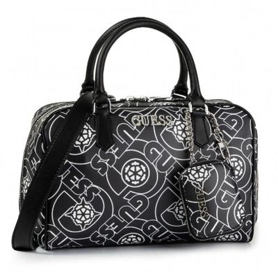 Sac a main Guess Calista Box Satchel Noir Cdiscount Bagagerie Maroquinerie