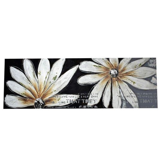 Toile à Broder Unique NZ Designs - Coquelicots Sur Fond Bleu Marine - 13 Ct - Peinte à La Main