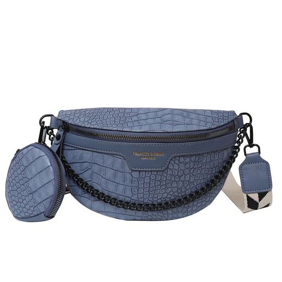 Sac Banane Verni Effet Crocodile En Relief – Neuf
