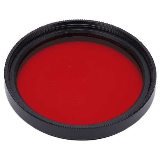 Filtre Objectif Appareil Photo Rouge 77mm - Haute Définition Pour Effets Créatifs Vifs