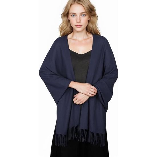 Grande écharpe étole pashmina bleue - Accessoires & Bagagerie Grande écharpe étole pashmina bleue - Accessoires & Bagagerie