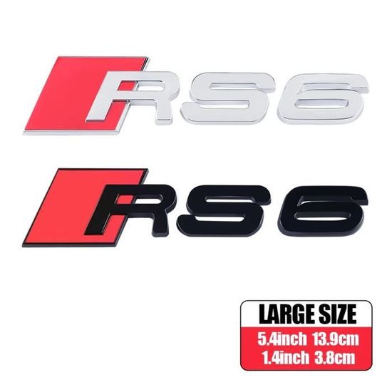 Autocollant 3D Lettres GLC 63S Pour Coffre - ABS Chromé Noir/rouge, Accessoire Personnalisation Mercedes, Facile à Coller