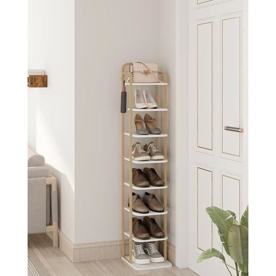 Étagère à Chaussures 8 Niveaux - Multicouche Amovible - Armoire à Documents - NEUF
