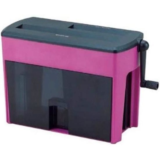 Bodhi2000 Déchiqueteuse Manuelle Portable - Mini Broyeur Papier - Rouge - Sans électricité