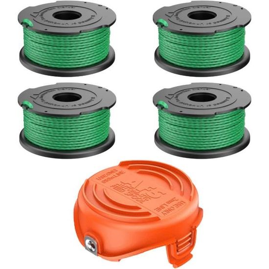 Bobines De Rechange Pour Débroussailleuse Black & Decker A6482 GL7033 GL8033 GL9035 - Lot De 2