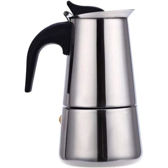 Cafetière Expresso MIGNON OMG - 2 Tasses - Aluminium Italien - Argenté