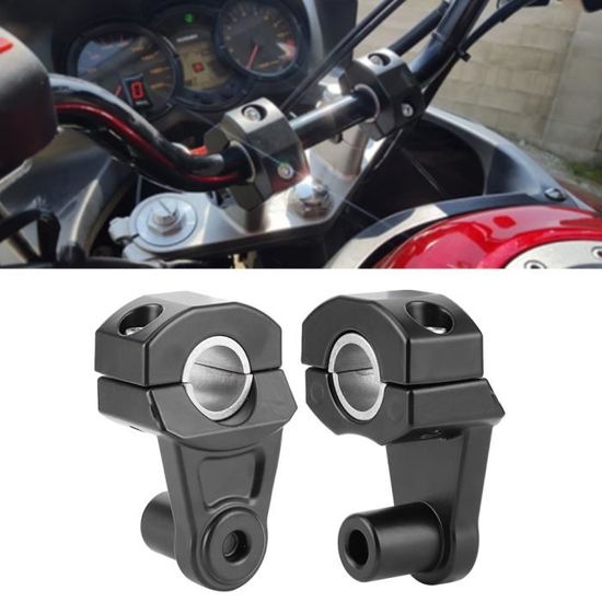 Rehausseur De Guidon Moto 22mm - Alliage Aluminium - Surélévation 30mm Pour Confort Amélioré - Universel 7/8"