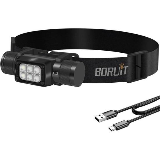 Lampe Frontale LED Hyted Rechargeable 18000 Lumens - Ultra Puissante 8 LEDs - Neuf