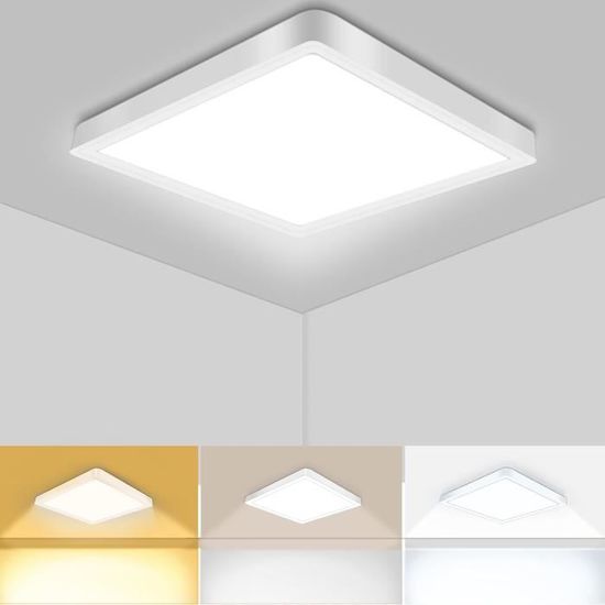 Plafonnier LED SAILUN 48 W Blanc Chaud / Blanc Froid / Variable, Moderne, Plafonnier Pour Couloir, Salon, Chambre, Cuisine, économies D'énergie, Lumière 85 V - 265 V, 50 Hz, Blanc Froid, Ohne