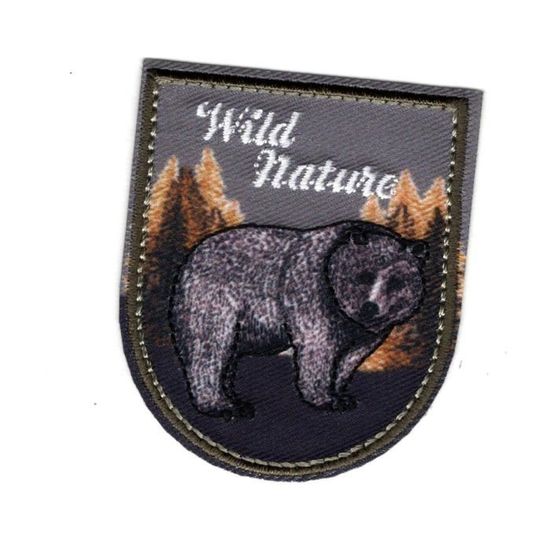 Patch Thermocollant Blason Etoile Lauriers - Écusson Noir 3,5 X 4 Cm - 2 Pièces - Application Fer à Repasser