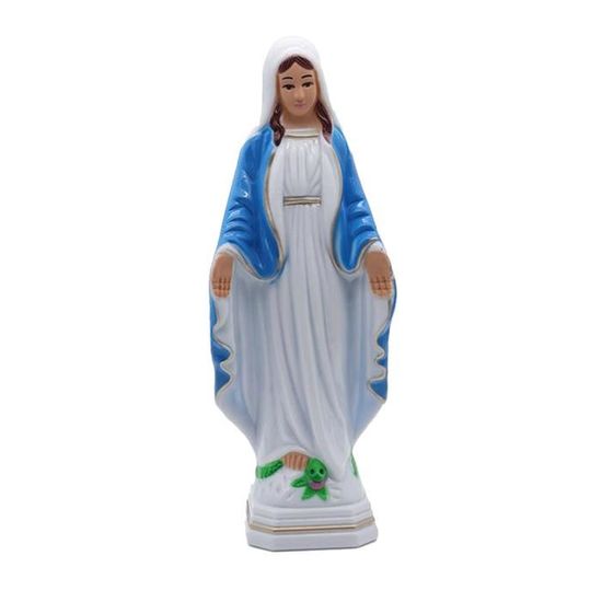 En plastique Vierge Marie Statue Figurine Cadeau de Noël pour les Amis, Religieux Catholique Mary Figure Sculpture pour 25x9,5 cm B