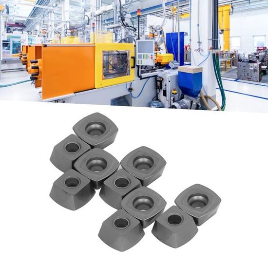 Lot De 10 Plaquettes De Tournage/Fraisage En Carbure - Modèles WCMT/WCMX Pour Acier & Inox | Pour Usinage CNC, Finition - 9
