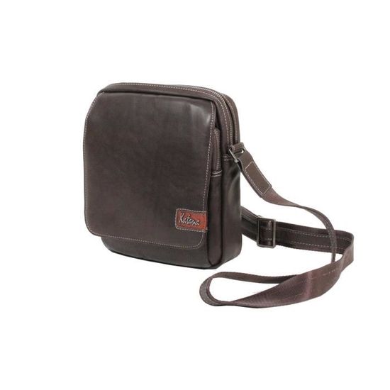 Pochette Katana En Cuir De Vachette Sauvage K 81660 – Élégante Et Compacte Chocolat