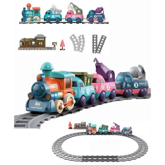 évitement Obstacles Automatique LUKIUP Train Electrique Enfant, Train Jouet Imitation De Train à Vapeur Jouet Musical Interactif Garçon Fille évitement Obstacles Automatique LUKIUP Train Electrique Enfant, Train Jouet Imitation De Train à Vapeur Jouet Musical Interactif Garçon Fille