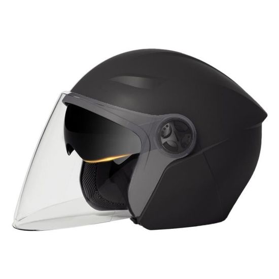 Casque Double Visière Ece 22.06 BOSERMEM Casque à Réaction Avec Double Visière, Adapté Aux Scooters Homologation Ece 22.06 Scooter Jet