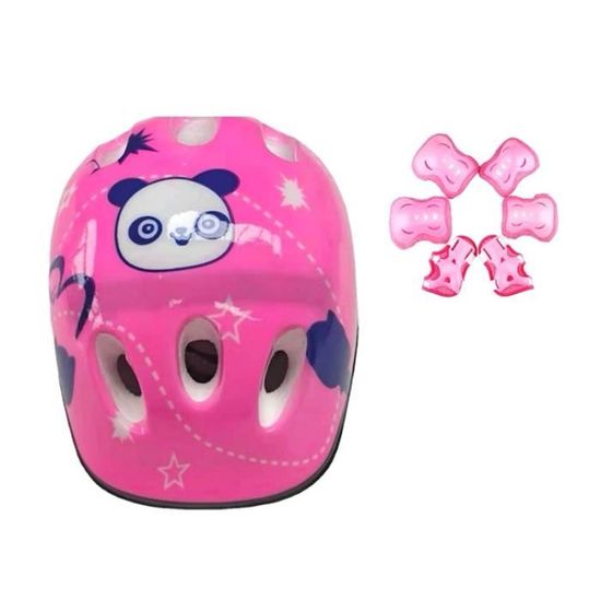 Équipement Protection Enfant HOSIS 7pcs - Genou, Coude, Poignet, Tête