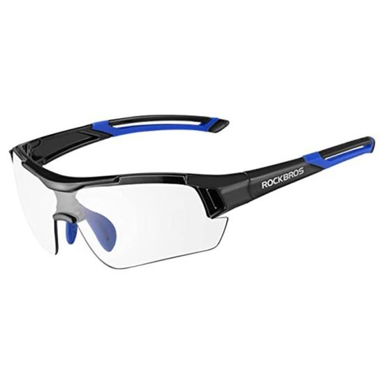 Lunettes De Vélo Photochromatiques ROCKBROS - Verres UV400, Monture TR90 (gris)