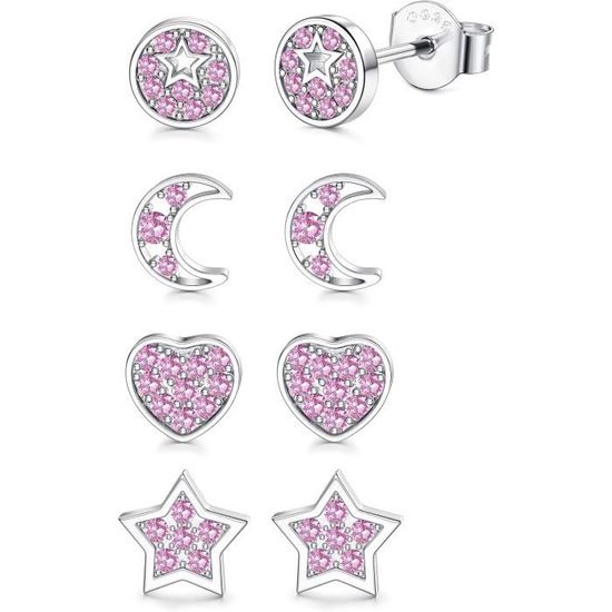 Boucle D'oreilles Argent Fille