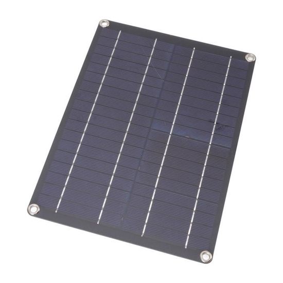 Panneau Solaire 12V 10W 1A - Design Fin étanche IP65, Avec Diode Intégrée - Pour Voiture, Bateau, Camping, éclairage - 12
