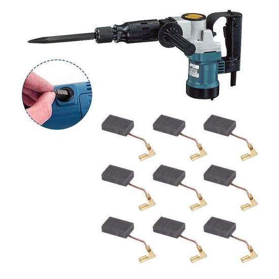 Lot De 10 Paires (20 Pièces) Balais En Carbone Pour Perceuse/moteur électrique - Dimensions 10x8x5 Mm - Marque Uxcell