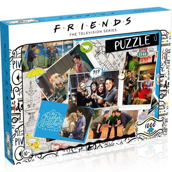 Puzzle FRIENDS Scrapbook 1000 pièces - WINNING MOVES - Cinéma et publicité - Multicolore