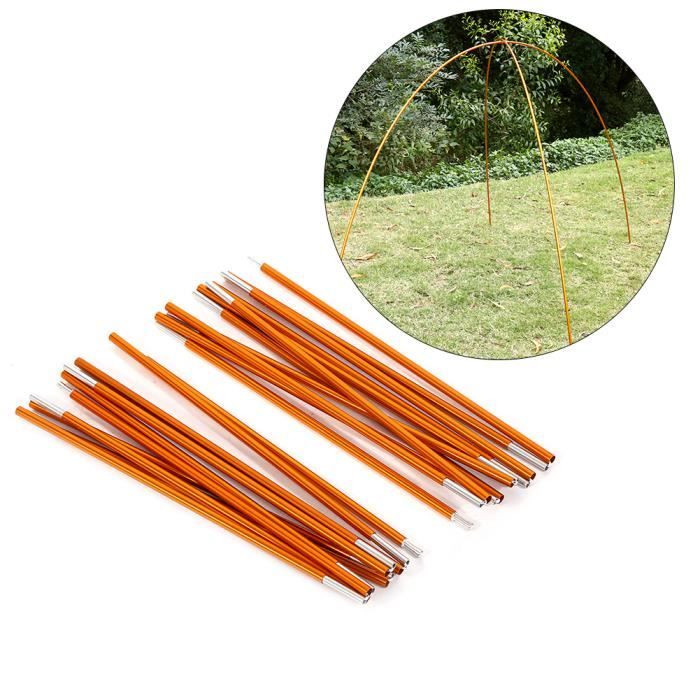2pcs Barre de Tente Canne de Pôle Support en Alliage d'Aluminium Pour Randonnée Camping Pique-Nique