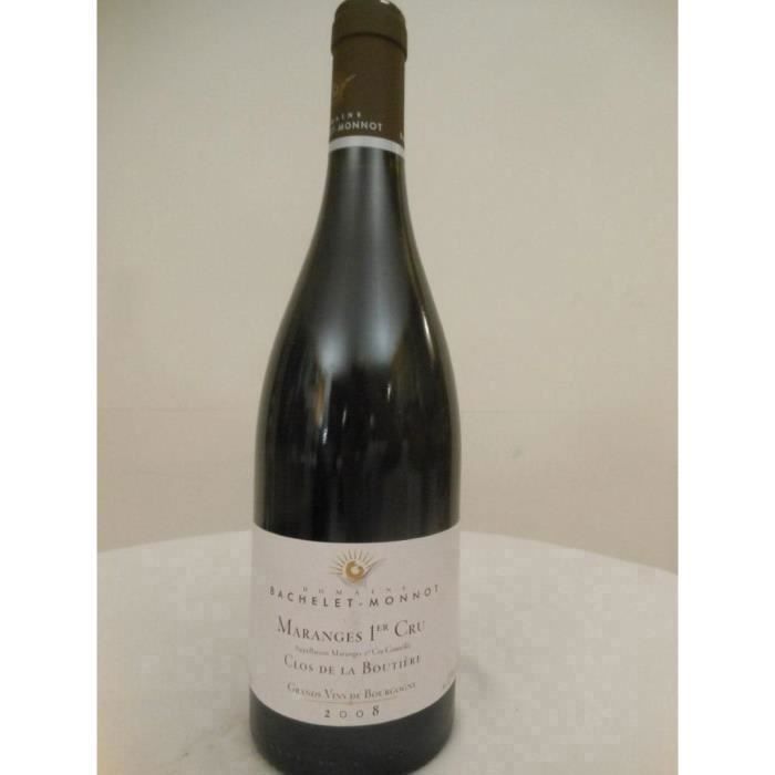 maranges bachelet-monnot premier cru clos de la boutière rouge 2008 - bourgogne france