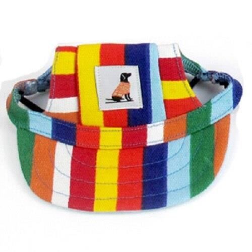 Chapeau,Casquette d'été pour chien chat Accessoires mignons, chapeau de soleil pour petits chiens, casquette de - Type Stripe-S