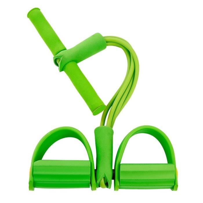 4 cordes de traction élastiques de résistance bande de résistance de rameur d'exercice bandes élastiques d JS3500
