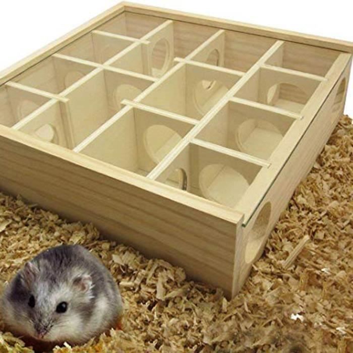 Jouets en bois Hamster exercice jouets en bois pour Hamster Intelligence développement jouets tunnel hamster labyrinthe jouet