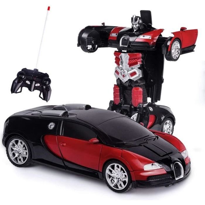 Transformers Voiture télécommandée électrique télécommandée à Grande Vitesse Voiture RC Robots Jouets pour Cadeaux Enfants
