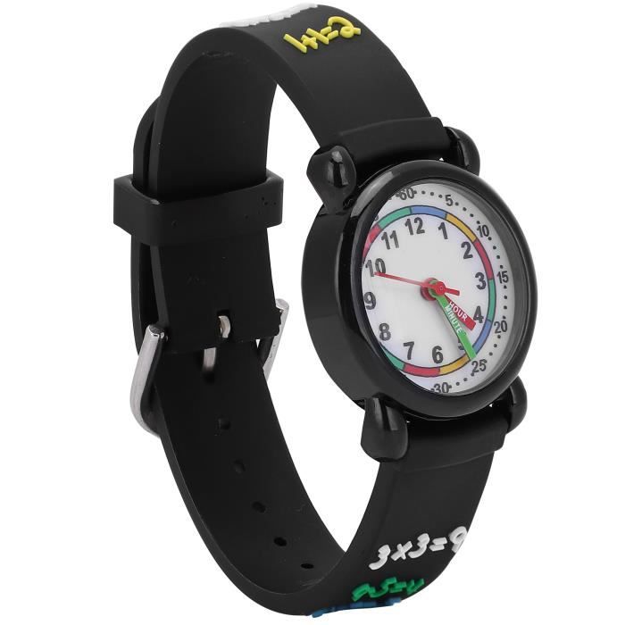 Zerodis Montre pour enfants Montre Étanche Enfants Dessin Animé 3D Petite Montre-Bracelet d'Apprentissage du Temps pour Élèves